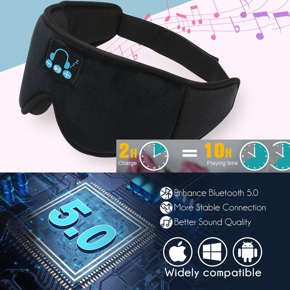 Headphone wireless music eye mask Bluetooth