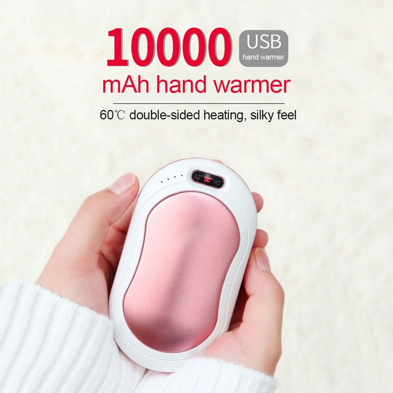 Winter Mini Hand Warmer Heating Pad USB Rechargeable