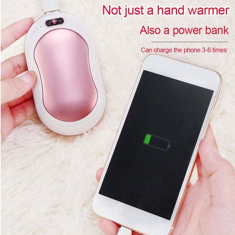 Winter Mini Hand Warmer Heating Pad USB Rechargeable