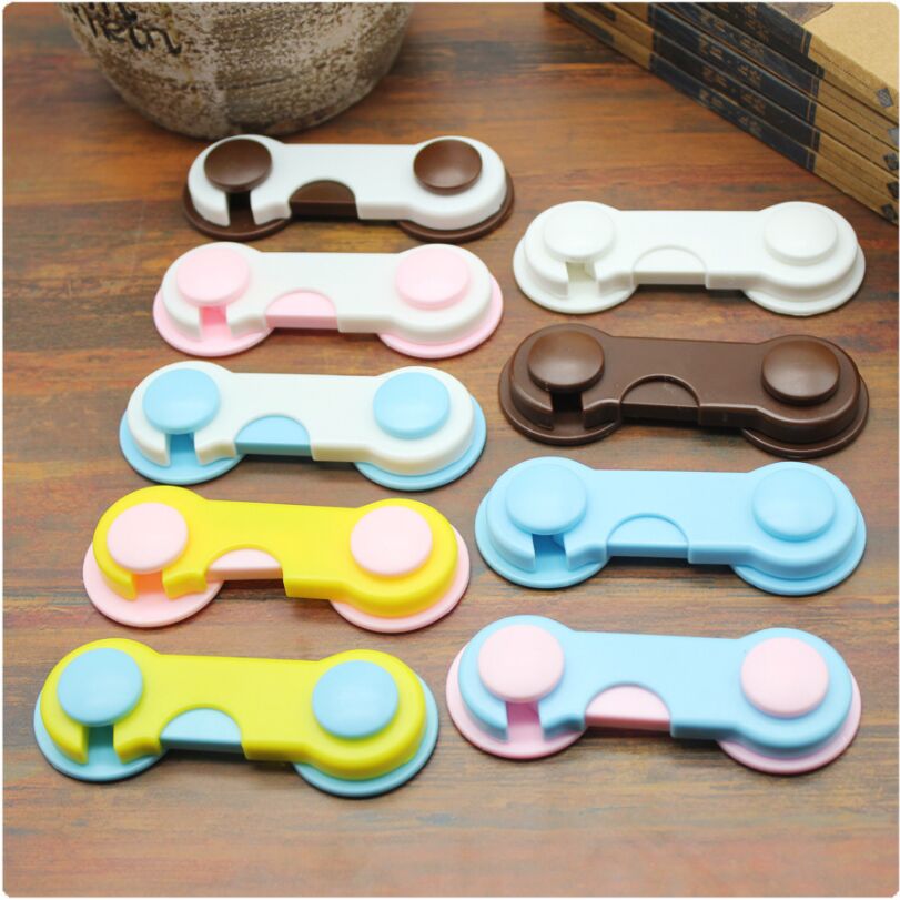 5pcs/lot Children Security Protector Baby Care Multi-function Child Baby Safety Lock Cupboard Cabinet Door Drawer Safety Locks