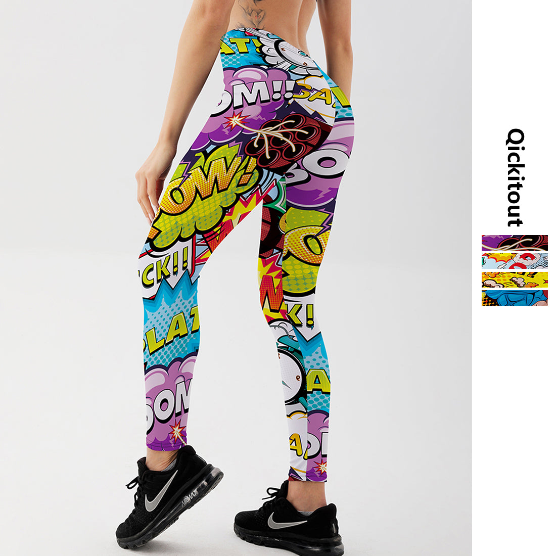 3D Printed Leggings Push Up Leggins Sport Women Fitness Running Pants Cartoon Comic Game  Styles Girl Leggins