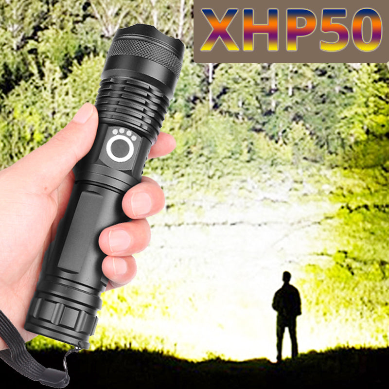 Drop Shipping xhp50.3most powerful flashlight 5 Modes usb Zoom led torch xhp50 18650 or 26650 battery Best Camping, Outdoor