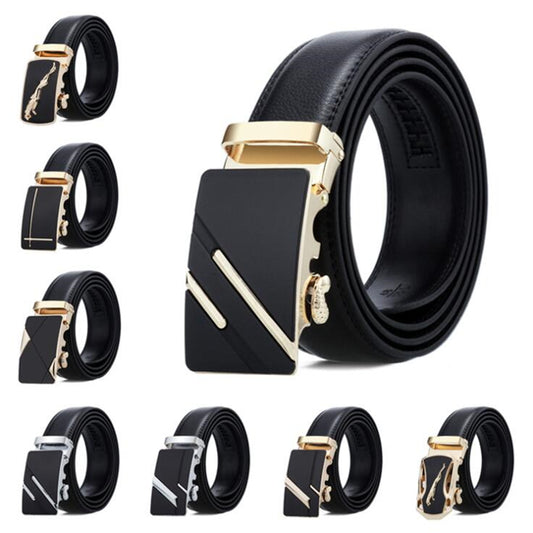 New Famous Brand Belt New Male Designer Automatic Buckle Leather Men Belt 3.5cm Luxury Belts for Men Ceinture Homme men&#39;s Belts