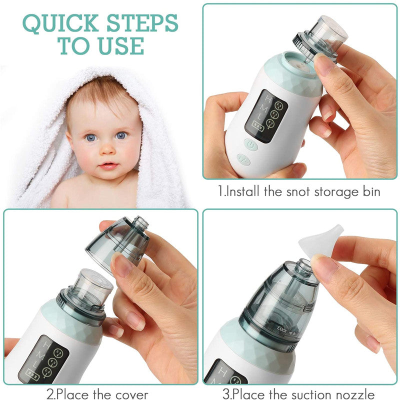 Baby Electric Nasal Aspirator LED Display