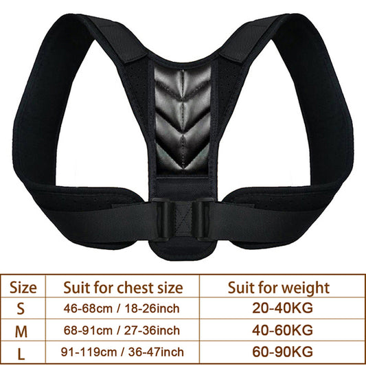 Medical Adjustable Back Posture Corrector Shoulder Clavicle Support Correction Belt for Men Women Humpback Seated Corrector