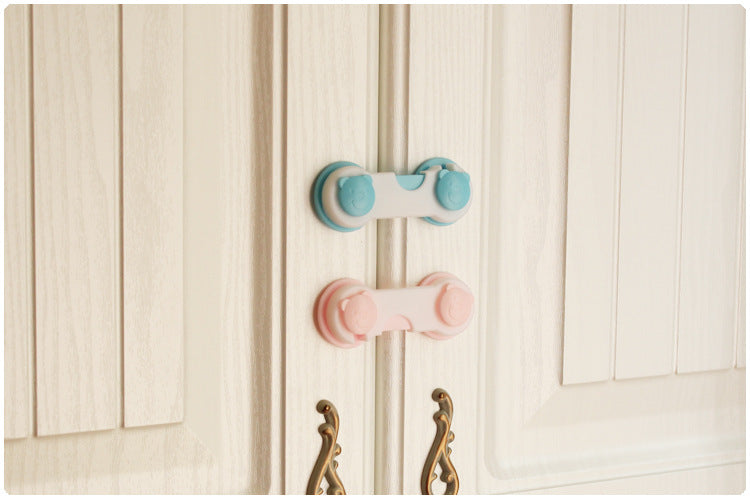 5pcs/lot Children Security Protector Baby Care Multi-function Child Baby Safety Lock Cupboard Cabinet Door Drawer Safety Locks