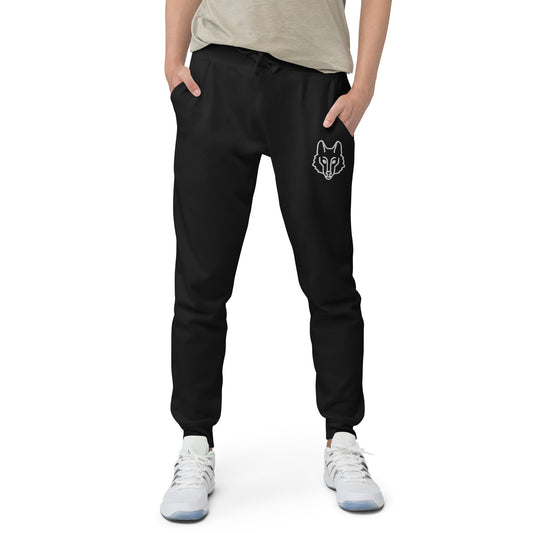 Wolf Face fleece sweatpants