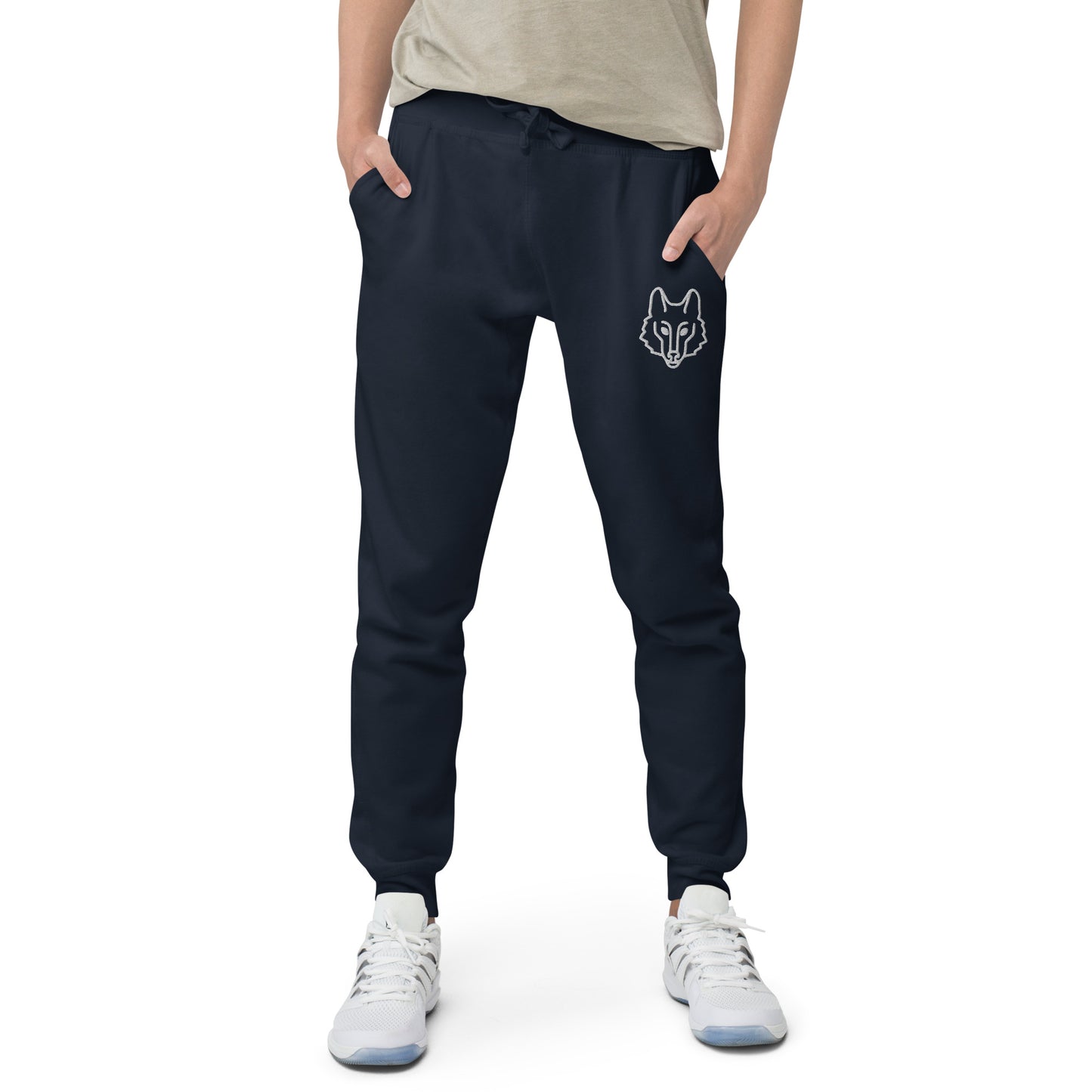 Wolf Face fleece sweatpants