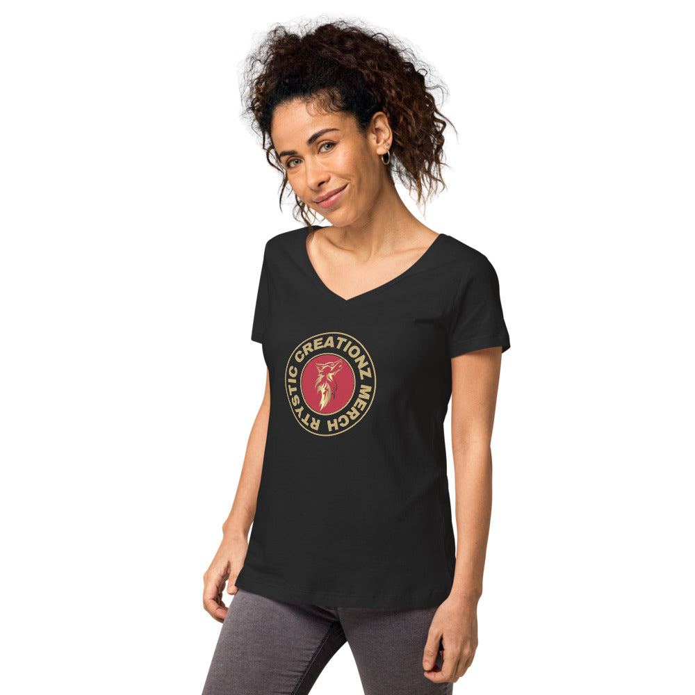 Women’s fitted v-neck t-shirt