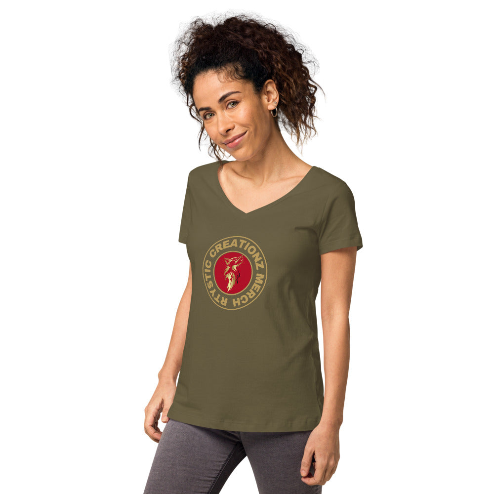 Women’s fitted v-neck t-shirt