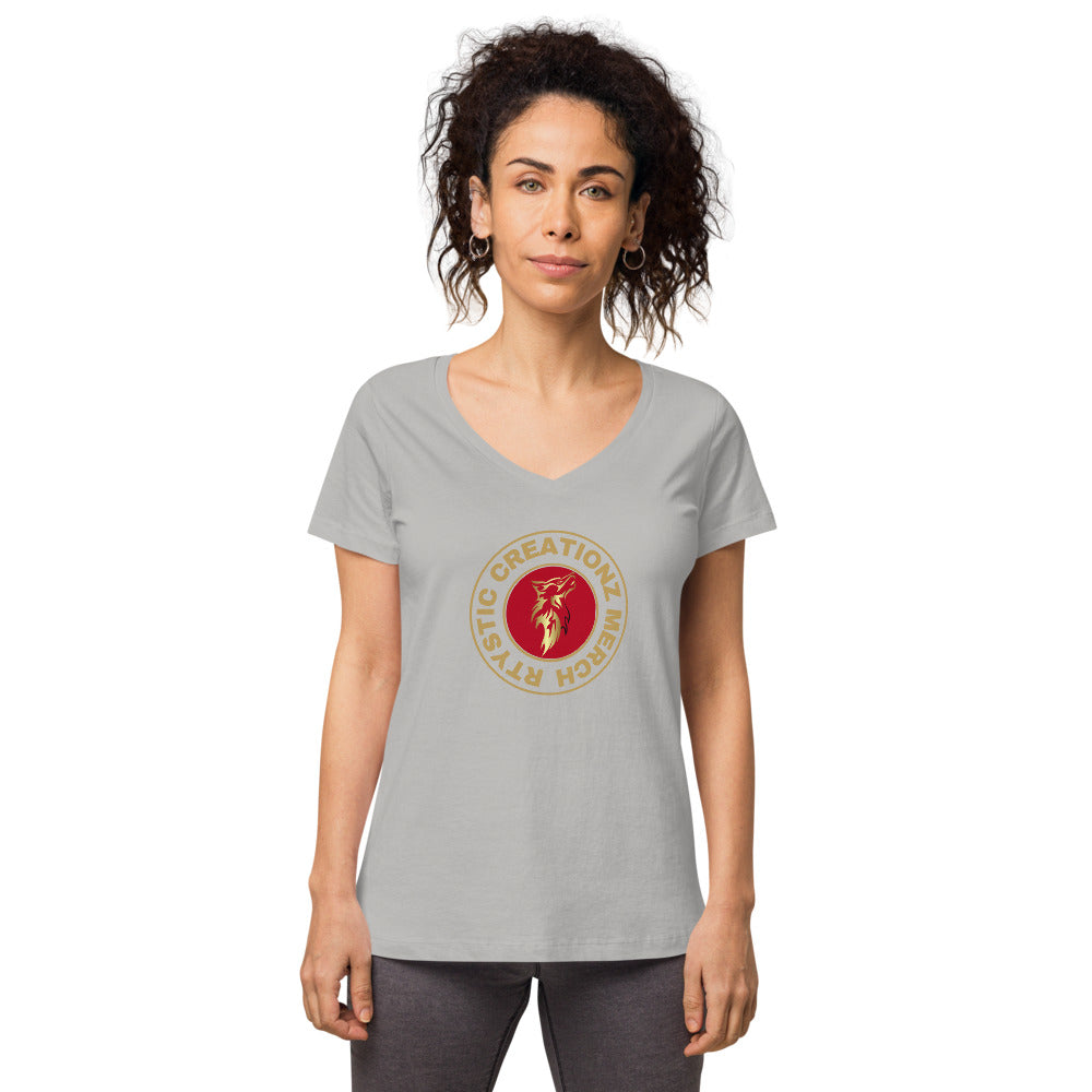 Women’s fitted v-neck t-shirt