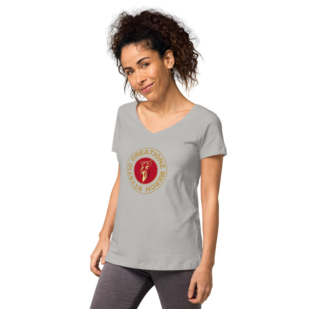 Women’s fitted v-neck t-shirt