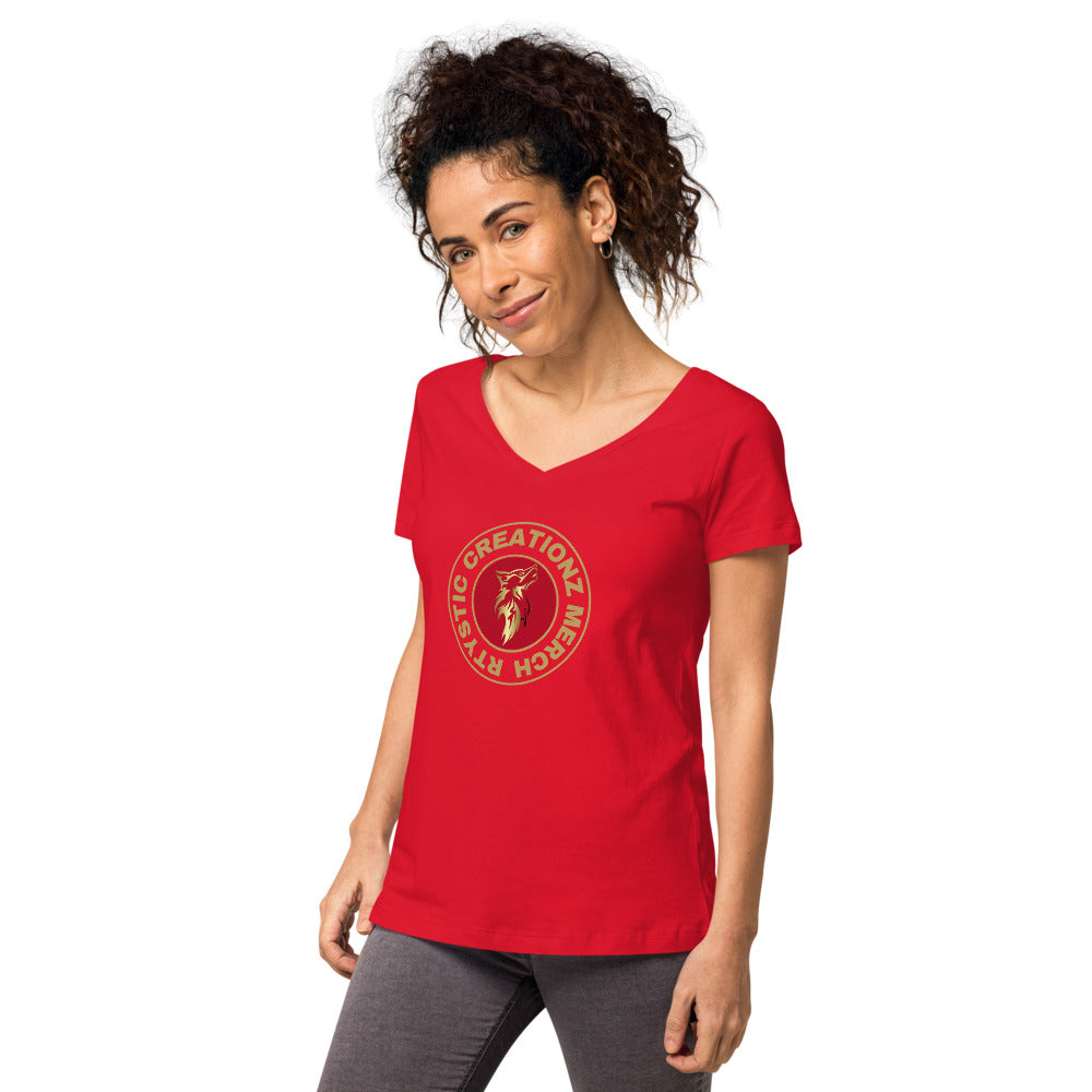 Women’s fitted v-neck t-shirt