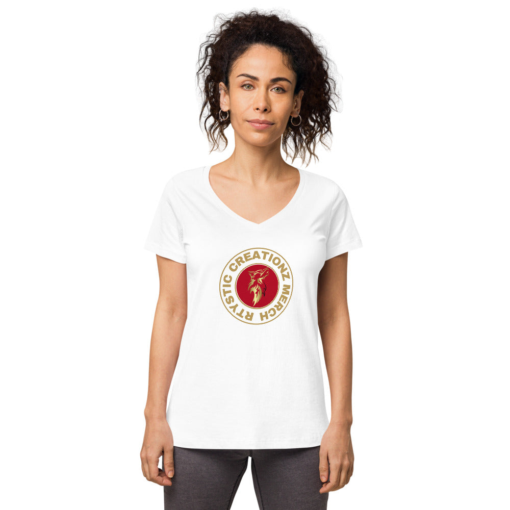 Women’s fitted v-neck t-shirt