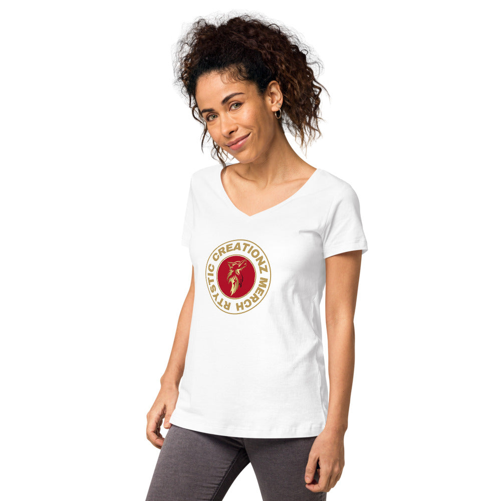 Women’s fitted v-neck t-shirt